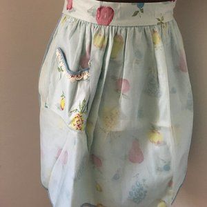 Vintage reversible Organza Apron
